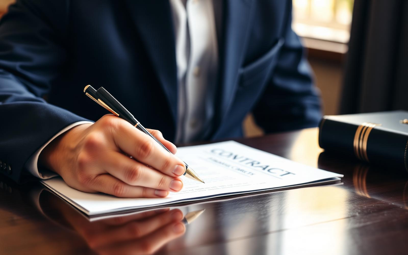 Director reviewing a personal guarantee contract